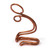 Ear cuff de cobre - Ear Cuff tradicional hecho a mano de cobre con acabado envejecido