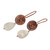 Pendientes colgantes de cobre - Pendientes clásicos de cobre y piedra de Sadaf en forma de espiral
