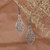 Sterling silver dangle earrings, 'Vine Princess' - High-Polished Vine-Themed Sterling Silver Dangle Earrings