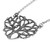 Sterling silver pendant necklace, 'Silhouette of Vitality' - Artisan-Made Sterling Silver Tree of Life Pendant Necklace