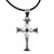 Men's sterling silver pendant necklace, 'My Cross' - Men's Cross Sterling Silver Pendant Necklace from Armenia