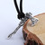 Men's sterling silver pendant necklace, 'Axe' - Men's Axe-Shaped Sterling Silver Pendant Necklace