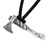 Men's sterling silver pendant necklace, 'Axe' - Men's Axe-Shaped Sterling Silver Pendant Necklace