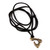 Men's brass long pendant necklace, 'Radiant Amulet of Bravery' - Antique Finished Axe-Themed Men's Brass Pendant Necklace