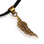 Brass pendant necklace, 'Tribute of Freedom' - Armenian-Inspired Antiqued Brass Feather Pendant Necklace