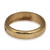 Anillo de banda de latón - Anillo de banda de latón de temática floral con acabado pulido oxidado