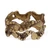 Brass band rings, 'Double Abstract Elegance' (pair) - Pair of Modern Brass Band Rings with Textured Finish
