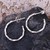 Sterling silver half-hoop earrings, 'Chic Torsade' - Polished Sterling Silver Torsade Half-Hoop Earrings