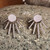 Pendientes de la chaqueta de oreja de plata esterlina - Pendientes Ear Jacket De Plata De Ley Pulida Con Temática De Sol