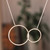 Sterling silver pendant necklace, 'Eclipse in Yerevan' - Polished Geometric Modern Sterling Silver Pendant Necklace
