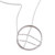 Collar colgante de plata de ley - Collar de Plata 925 con Colgante Circular y Cadena Entrelazada