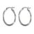 Sterling silver hoop earrings, 'Oval Eternity' - Artisan-Made High-Polished Sterling Silver Hoop Earrings