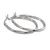 Sterling silver hoop earrings, 'Oval Eternity' - Artisan-Made High-Polished Sterling Silver Hoop Earrings