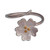 Sterling silver wrap ring, 'Divine Blossom' - Spring-Themed Sterling Silver Wrap Ring with Golden Dots