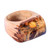 Natural flower cocktail ring, 'Dandelion Fragment' - Handcrafted Natural Dandelion Flower Wooden Cocktail Ring