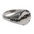 Sterling silver signet ring, 'Armenian Bravery' - Textured Modern Sterling Silver Signet Ring from Armenia
