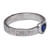Crystal single stone ring, 'Oneiric Romance' - Romantic Heart-Shaped Hammered Crystal Single Stone Ring