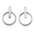 Sterling silver button earrings, 'Power On' - High-Polished Sterling Silver Power Sign Button Earrings