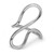 Sterling silver cocktail ring, 'Sinuous Eternity' - Abstract-Themed Wavy Polished Sterling Silver Cocktail Ring
