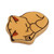 Ceramic brooch pin, 'Feline Sleep' - Whimsical Sleepy Cat-Themed Lacquered Ceramic Brooch Pin