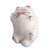 Ceramic brooch pin, 'Snow Kitty' - Lacquered White Cat-Shaped Brooch Pin Crafted in Armenia