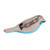 Ceramic brooch pin, 'Aqua Feathers' - Crackled Handmade Bird-Shaped Aqua Blue Ceramic Brooch Pin