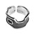 Men's sterling silver wrap ring, 'Wall Strength' - Men's Modern Sterling Silver Wrap Ring with Oxidized Finish