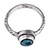 Reconstituted turquoise single stone ring, 'Imperial Radiance' - Sterling Silver Reconstituted Turquoise Single Stone Ring
