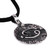 Collar colgante de plata de ley - Collar con colgante de cáncer de plata de ley con cordón ajustable