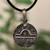 Sterling silver pendant necklace, 'Lovely Libra' - Sterling Silver Libra Pendant Necklace with Adjustable Cord