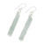 Jade dangle earrings, 'Enlightenment' - Thai Artisan Pale Green Jade Bamboo Dangle Earrings (image 2c) thumbail