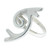 Sterling silver cocktail ring, 'Intertwined Shells' - Sterling Silver Cocktail Ring with Double Snail Design