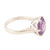 Amethyst cocktail ring, 'Lilac Saga' - Artisan Crafted Amethyst and Sterling Silver Cocktail Ring
