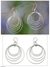 Sterling silver dangle earrings, 'Five Orbits' - Fair Trade Sterling Silver Dangle Earrings
