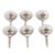 Ceramic knobs, 'Floral Appeal' (set of 6) - Set of 6 Hand Painted Ceramic Knobs/Drawer Pulls