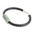 Jade pendant bracelet, 'Spirited Freedom' - Handcrafted Faux Leather and Jade Braided Pendant Bracelet