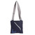 Cotton sling bag, 'Blue Whale' - Blue Whale-Themed Cotton Sling Bag with Adjustable Strap