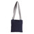Cotton sling bag, 'Blue Whale' - Blue Whale-Themed Cotton Sling Bag with Adjustable Strap