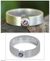 Anillo solitario de amatista - Anillo solitario de amatista y plata