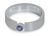 Anillo solitario de amatista - Anillo solitario de amatista y plata
