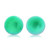 Onyx button earrings, 'Prosperous Sphere' - Green Onyx Cabochon Button Earrings Handmade in Thailand