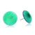 Onyx button earrings, 'Prosperous Sphere' - Green Onyx Cabochon Button Earrings Handmade in Thailand