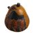 Dried mate gourd decorative box, 'Owl's Wisdom' - Mate Gourd Owl Decorative Container