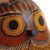 Dried mate gourd decorative box, 'Owl's Wisdom' - Mate Gourd Owl Decorative Container