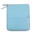 Leather travel folio, 'Ultimate Organization in Sky Blue' - Grey Leather Travel Office Folio thumbail