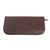 Tooled leather wallet, 'Flowers of Ubud in Brown' - Hand Tooled Brown leather Wallet