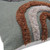 Cotton cushion cover, 'Daydream Tuft' - Woven Blue Cotton Shaggy Cushion Cover from India
