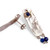 Lapis lazuli dangle earrings, 'True Sophistication' - Minimalist Textured Natural Lapis Lazuli Dangle Earrings