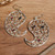 Pendientes colgantes de filigrana de granate - Pendientes Colgantes De Filigrana De Granate Natural En Forma De Paisley