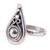 Sterling silver cocktail ring, 'Enchanted Drop' - Polished Classic Drop-Shaped Sterling Silver Cocktail Ring